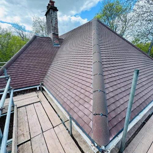 Roofing project by Call Maintenance